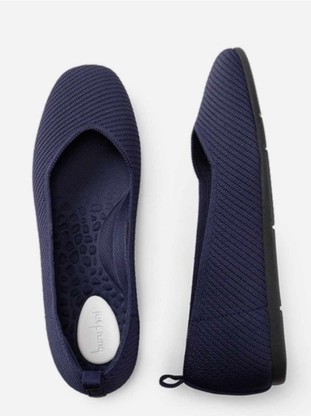 Dream Pairs Navy Knit Ballet Flats